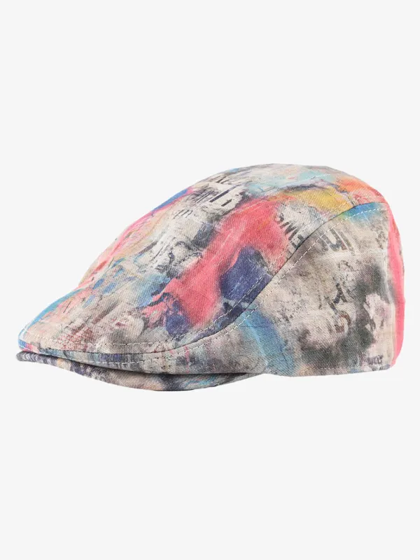 Graffiti Tie-Dye Beret made by Thesupermade