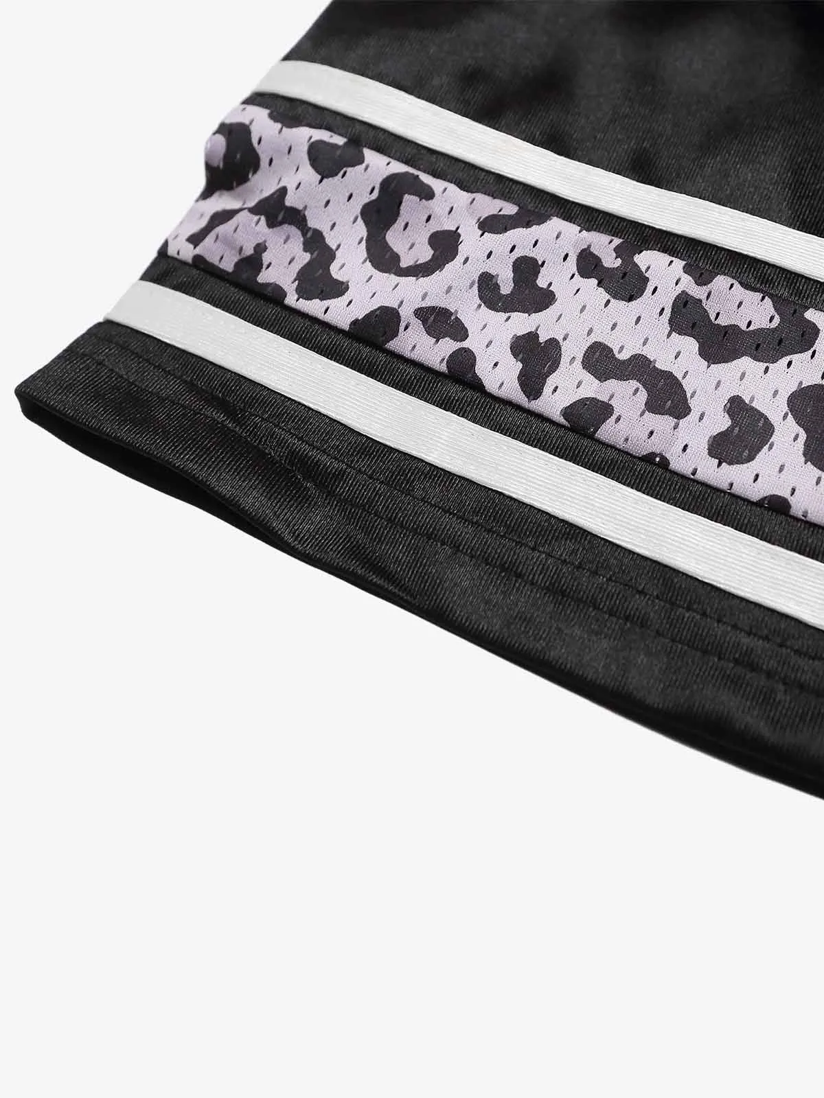 Leopard Patchwork Mesh Jersey Tee sold by Thesupermade product image thumbnail 3