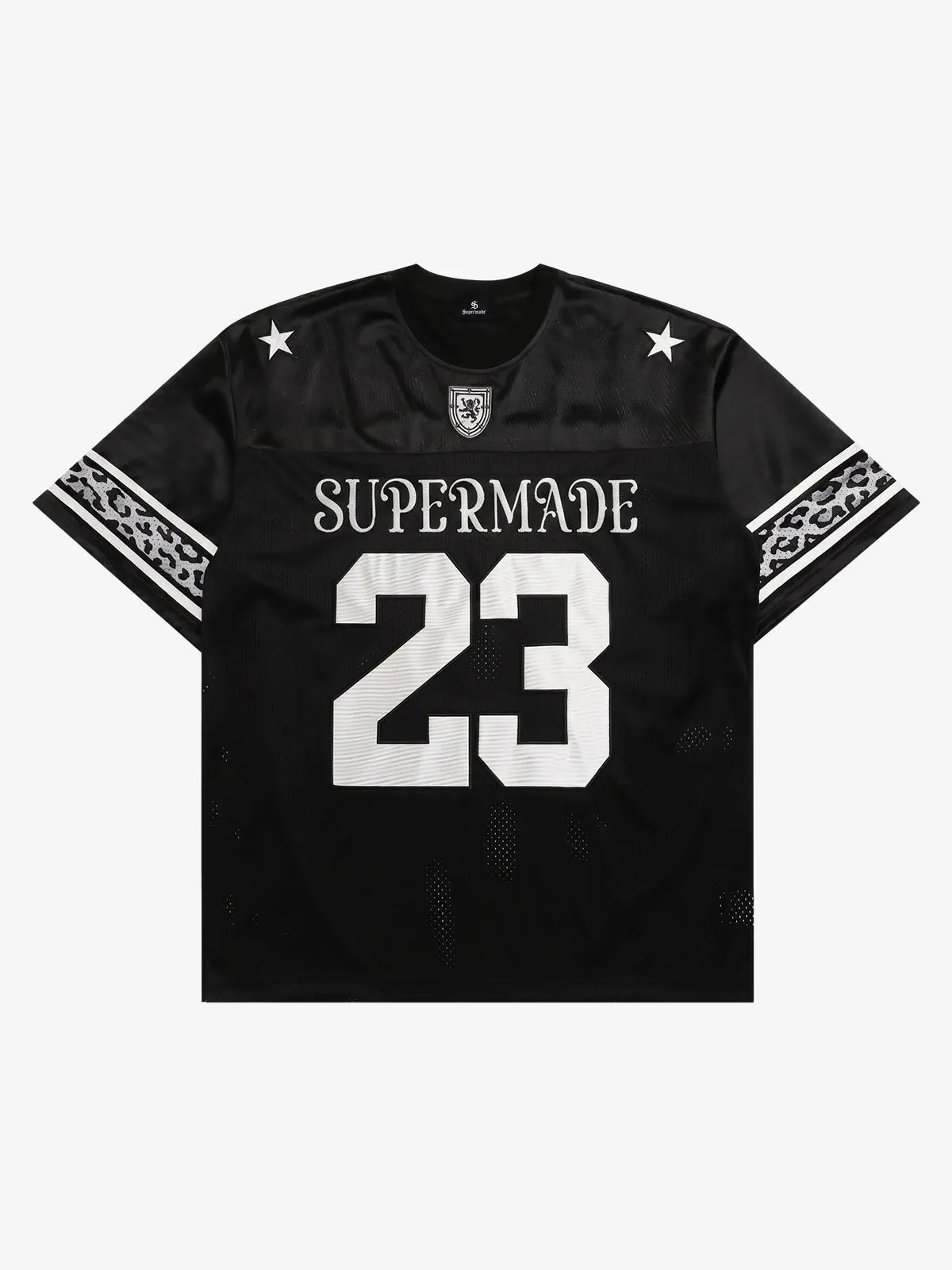 Leopard Patchwork Mesh Jersey Tee sold by Thesupermade