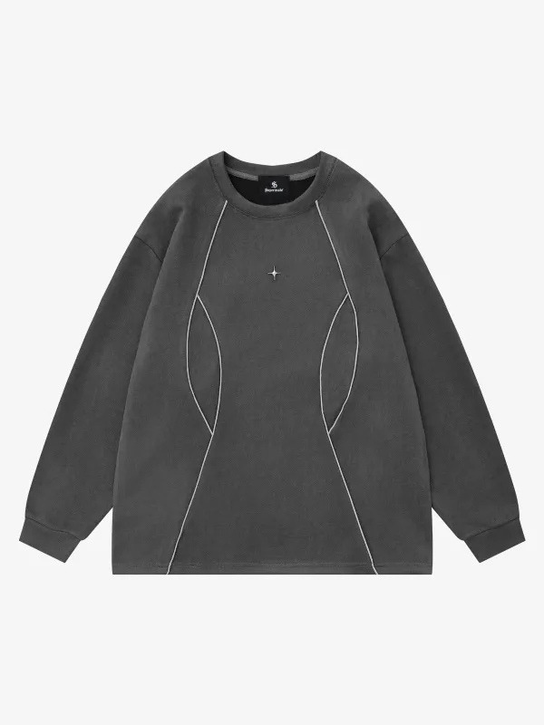 Reflective Deconstructed Sweatshirt made by Thesupermade