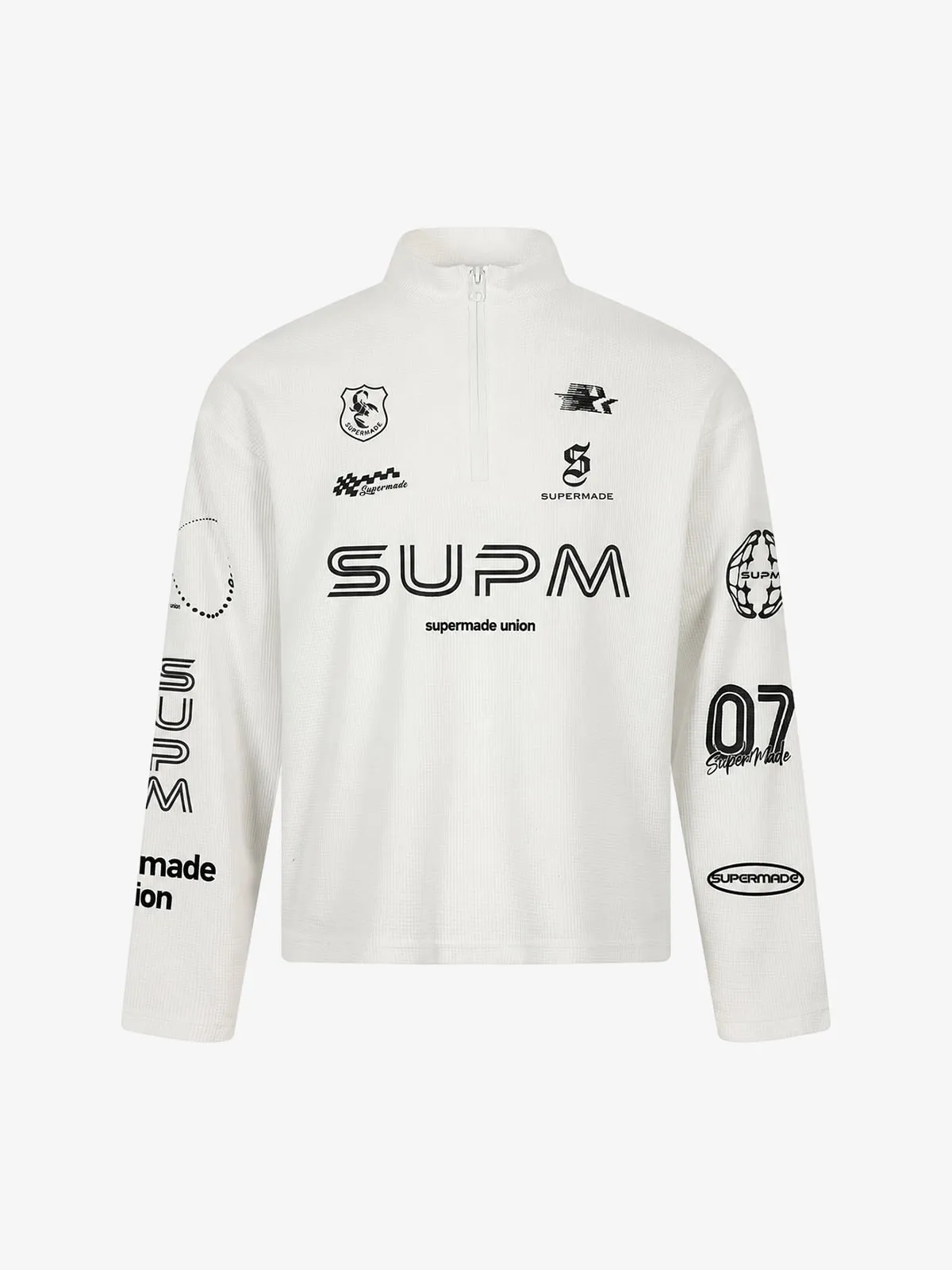 F1 Racing Waffle Half-Zip Tee sold by Thesupermade product image thumbnail 3