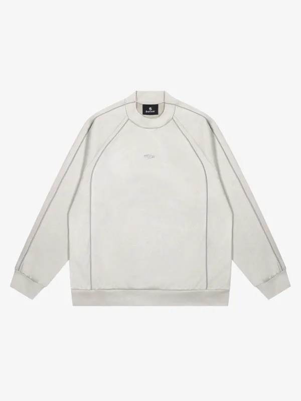 Suede Patchwork Sweatshirt made by Thesupermade