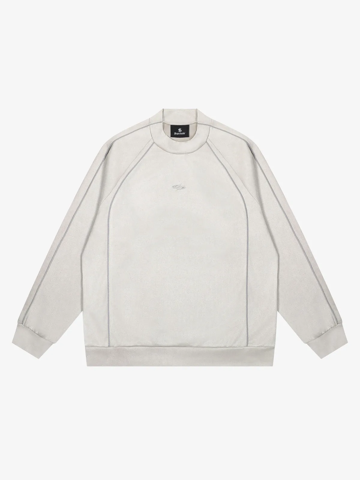Suede Patchwork Sweatshirt sold by Thesupermade