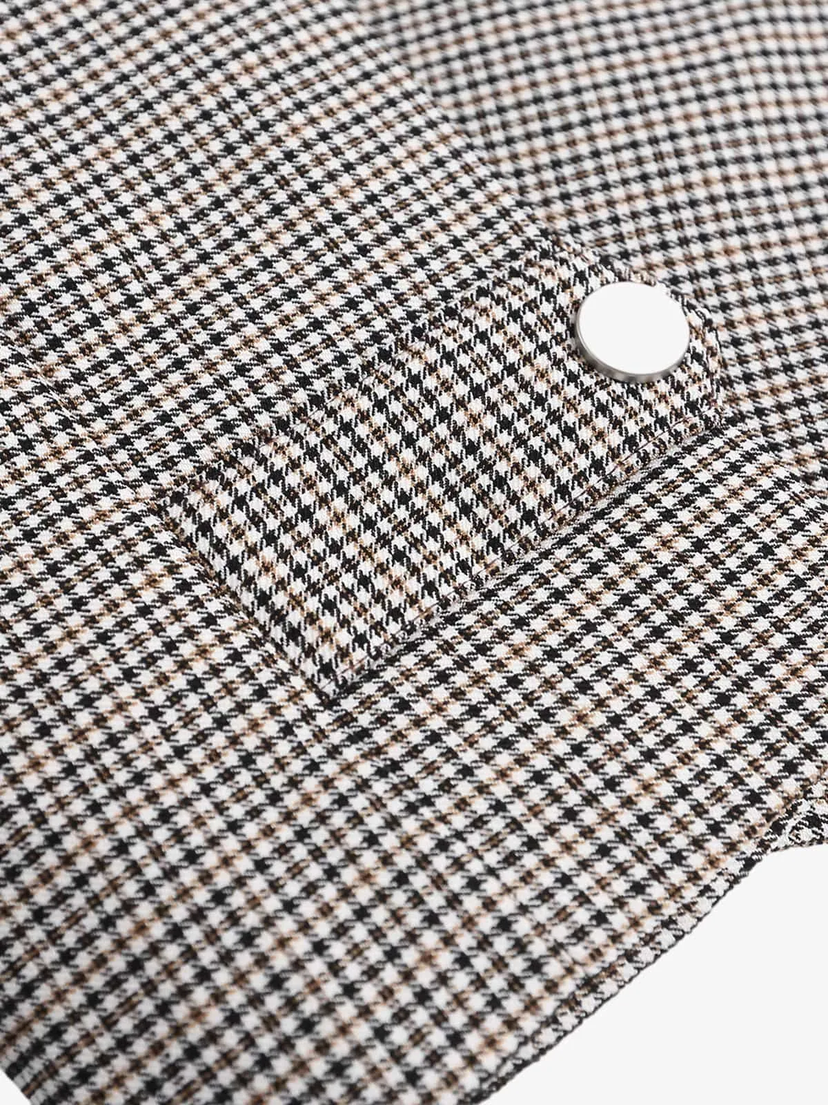 Houndstooth Cropped Jacket sold by Thesupermade product image thumbnail 4