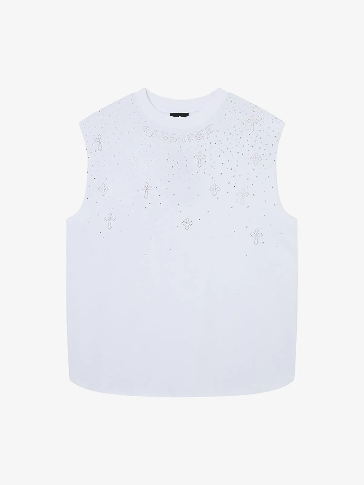 Rhinestone Cross Sports Vest sold by Thesupermade product image thumbnail 3