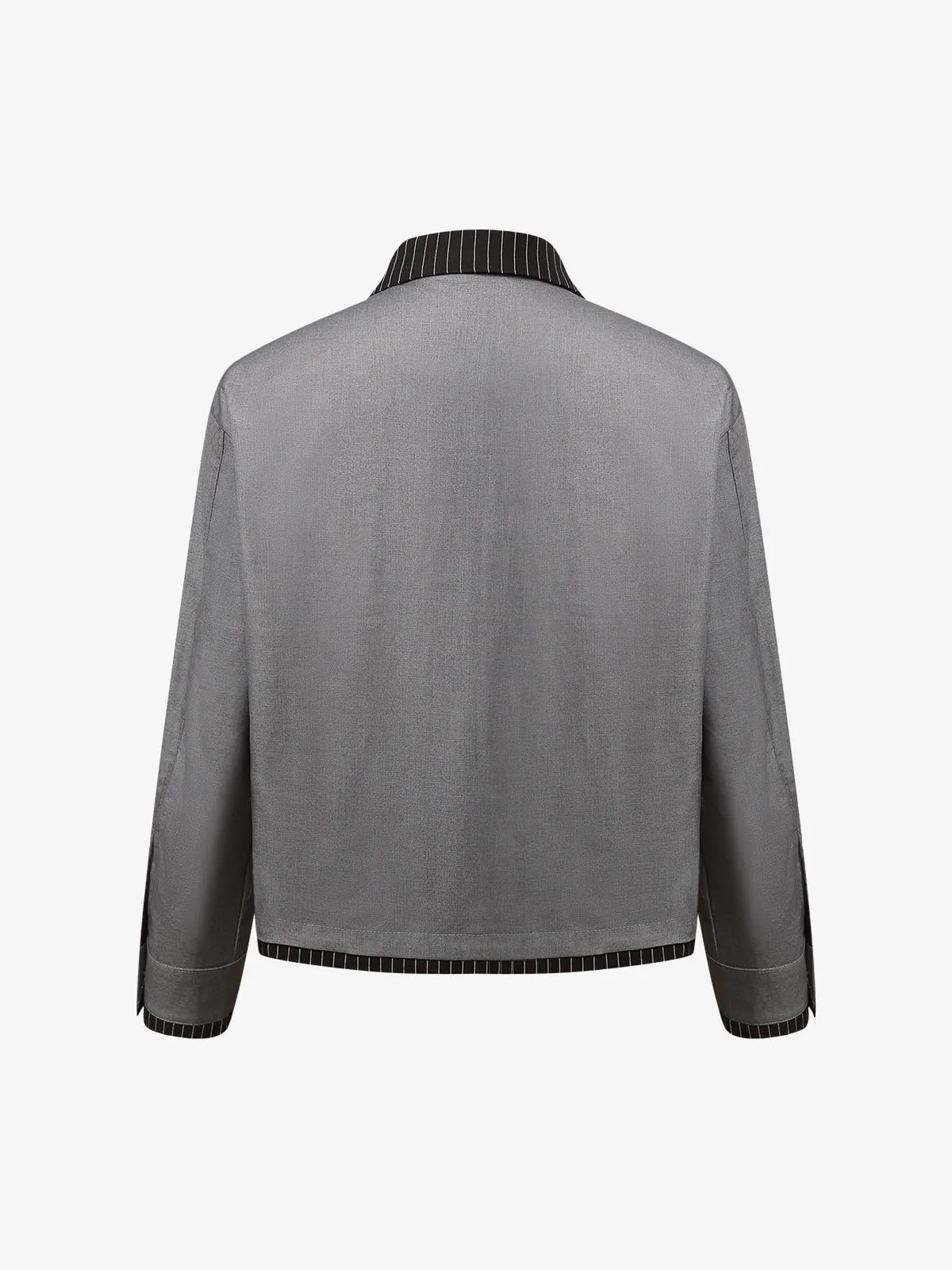 Deconstructed Double-Collar Cropped Jacket sold by Thesupermade product image thumbnail 4