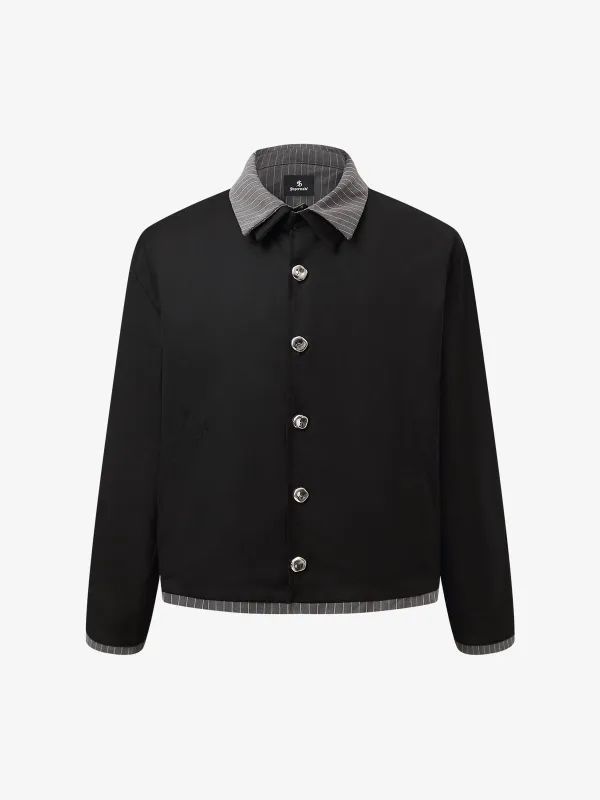 Deconstructed Double-Collar Cropped Jacket made by Thesupermade