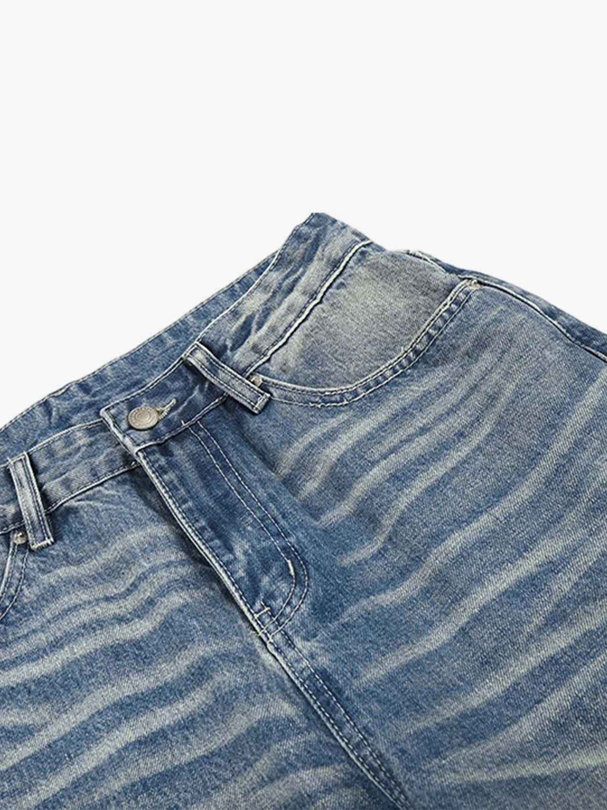Whisker-Faded Washed Jeans sold by Thesupermade product image thumbnail 5