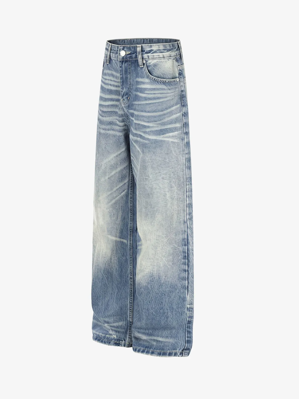 Whisker-Faded Washed Jeans sold by Thesupermade product image thumbnail 3