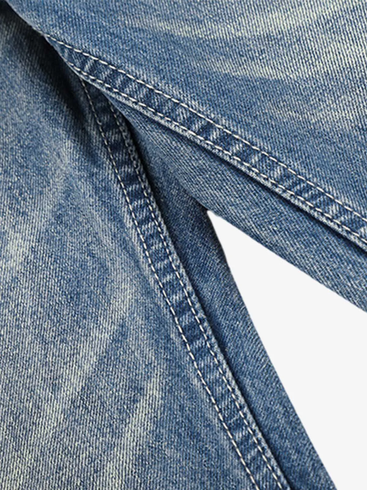 Whisker-Faded Washed Jeans sold by Thesupermade product image thumbnail 4
