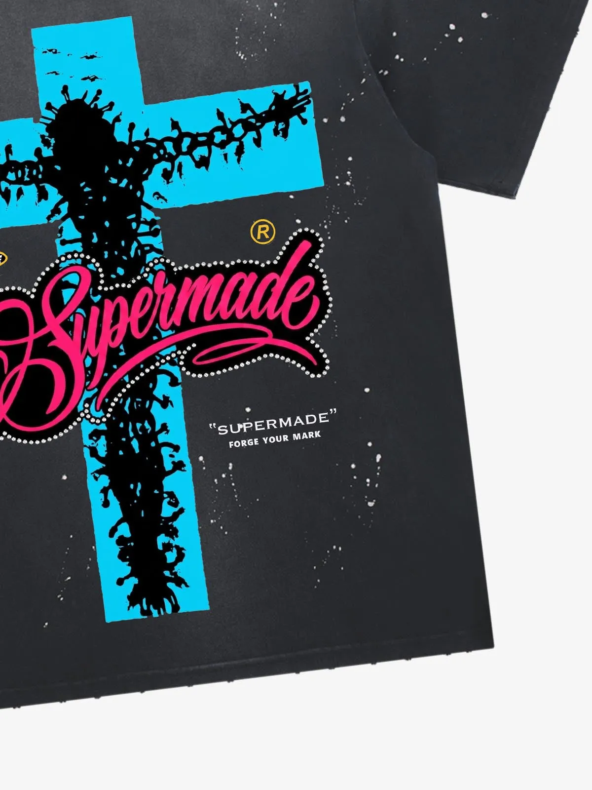 Passion of Christ Graffiti Paint Splatter Tee sold by Thesupermade product image thumbnail 5