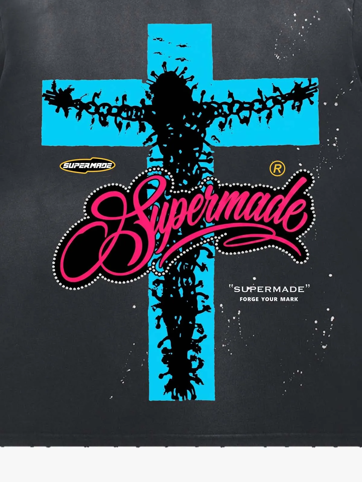 Passion of Christ Graffiti Paint Splatter Tee sold by Thesupermade product image thumbnail 3