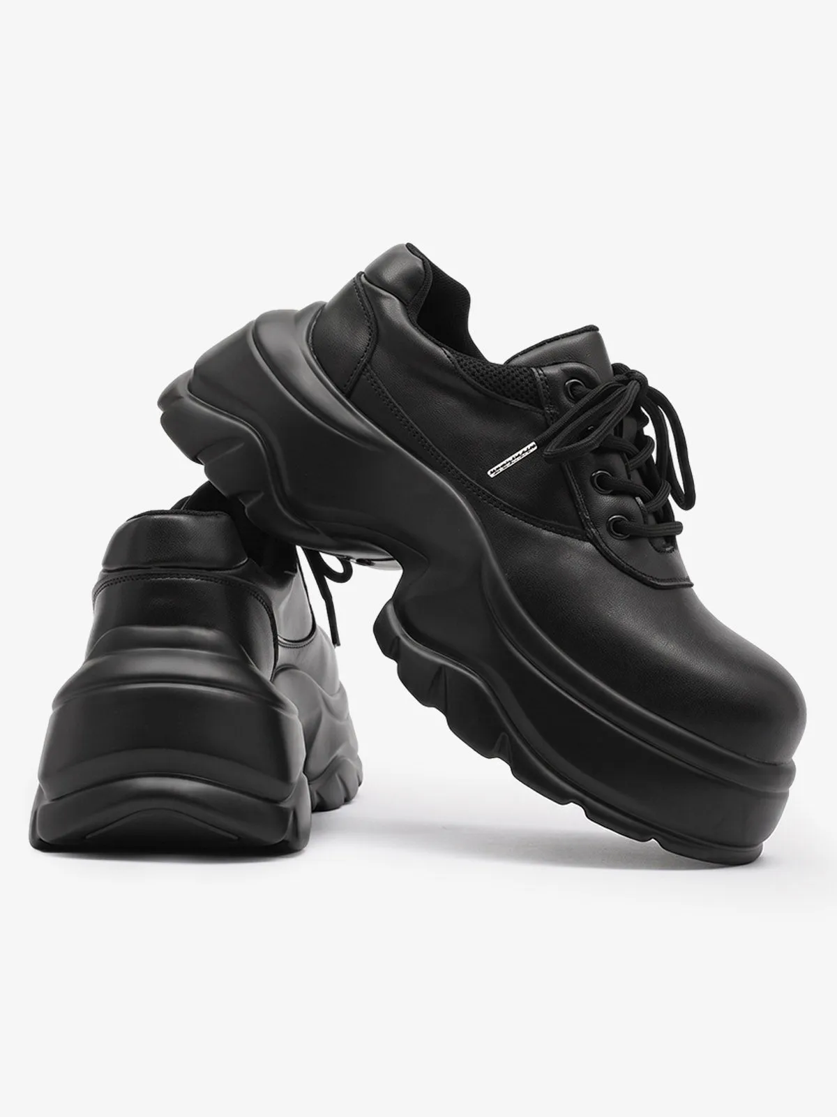 Deconstructed Faux Leather Platform Shoes sold by Thesupermade product image thumbnail 5