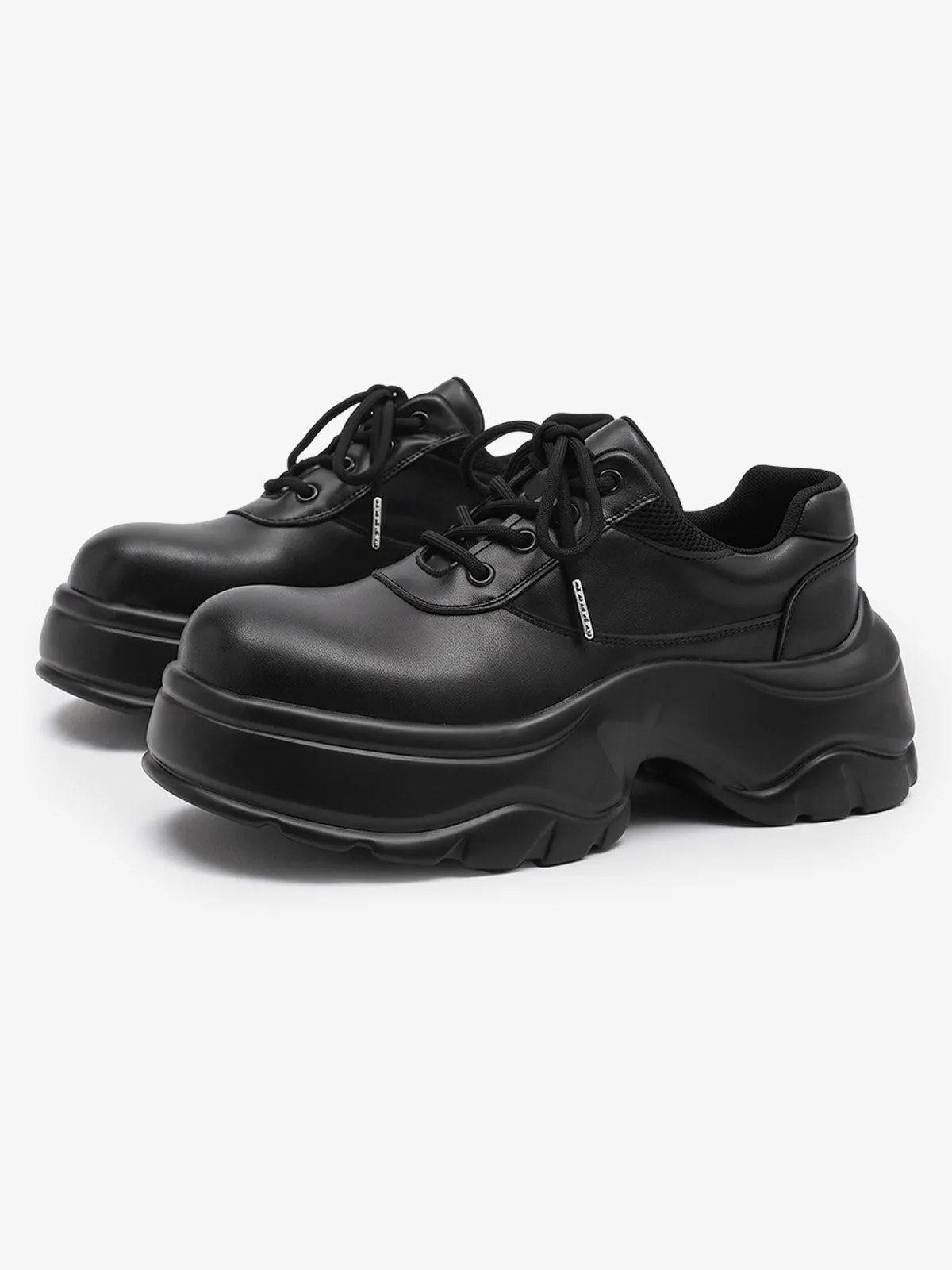 Deconstructed Faux Leather Platform Shoes sold by Thesupermade