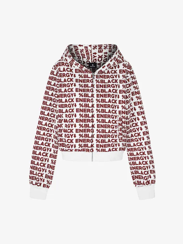 All-Over Letter Graphic Hoodie made by Thesupermade