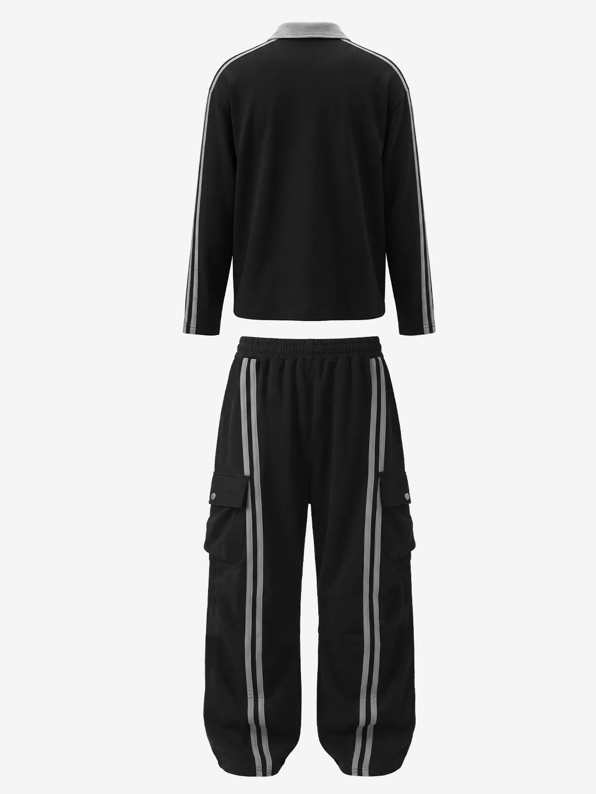 Scorpion Appliqué Color Block Striped Tracksuit sold by Thesupermade product image thumbnail 2