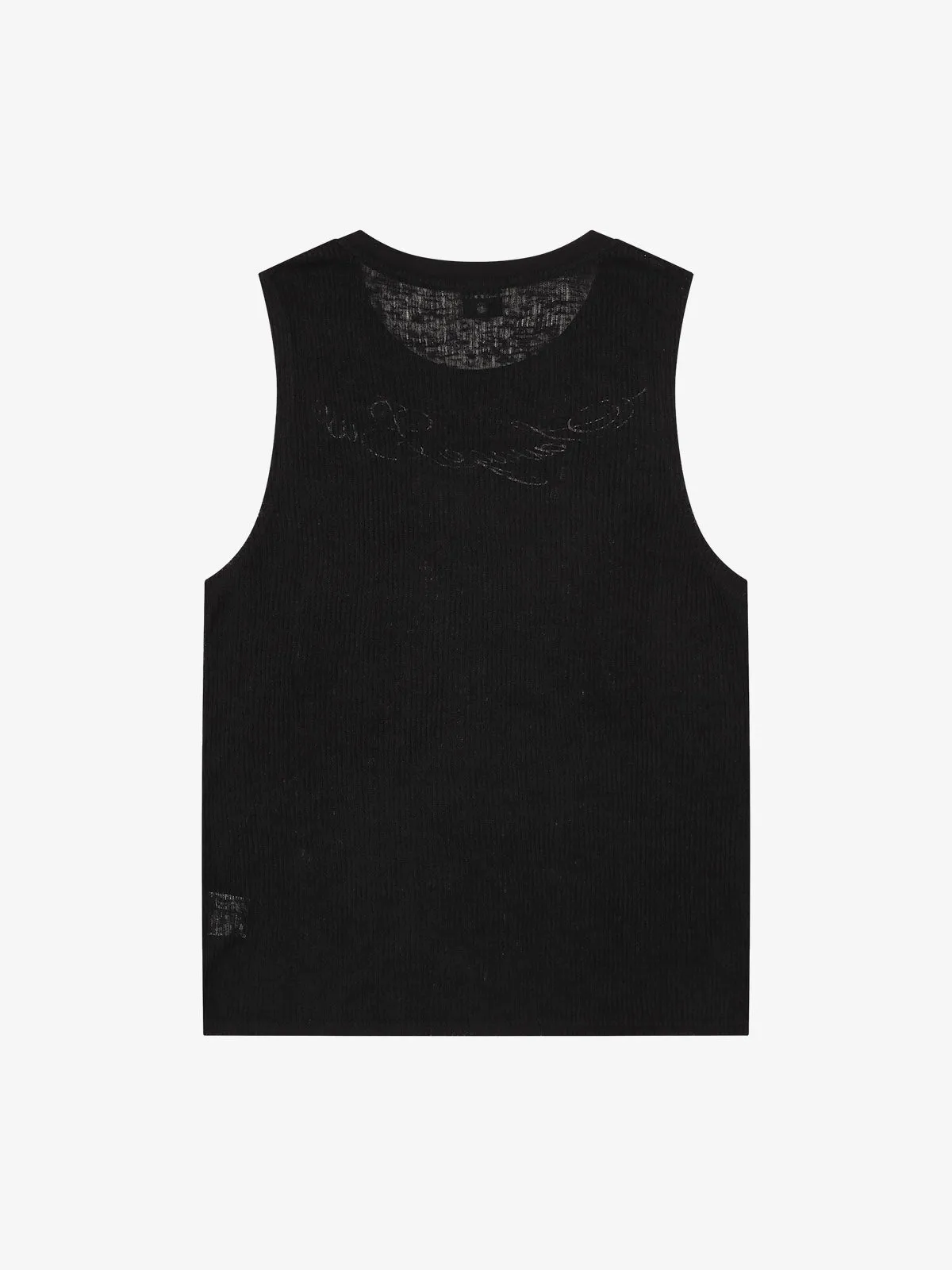 Floral and Letter Embroidered Vest sold by Thesupermade product image thumbnail 2