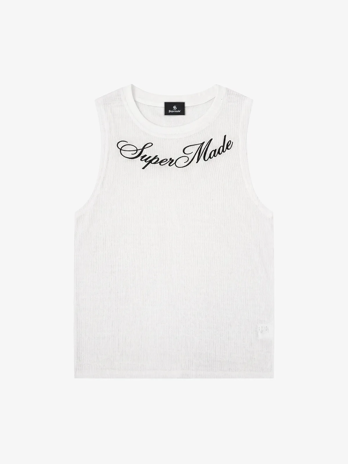 Floral and Letter Embroidered Vest sold by Thesupermade product image thumbnail 3