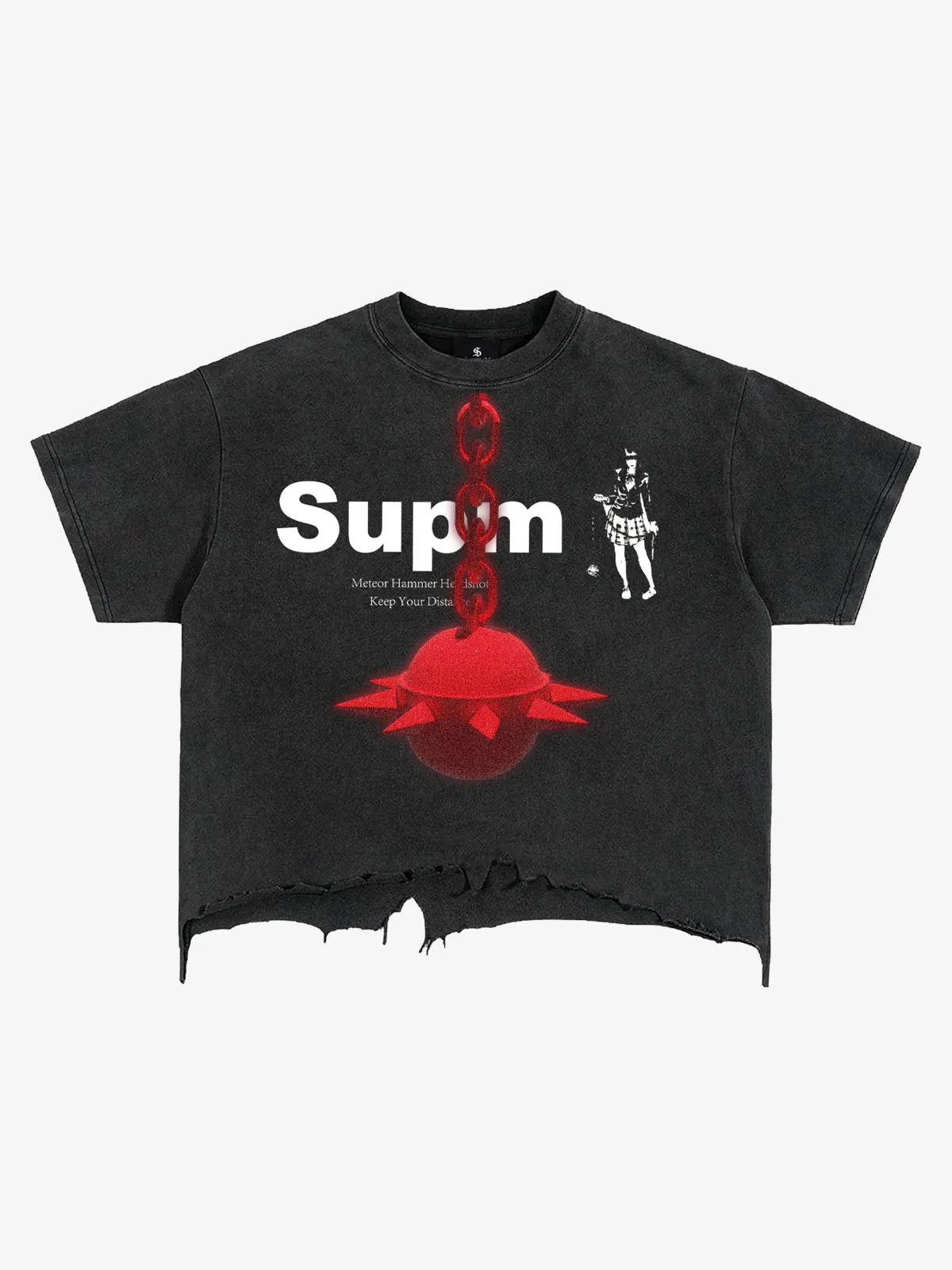 Brushed Distressed Meteor Hammer T-Shirt sold by Thesupermade