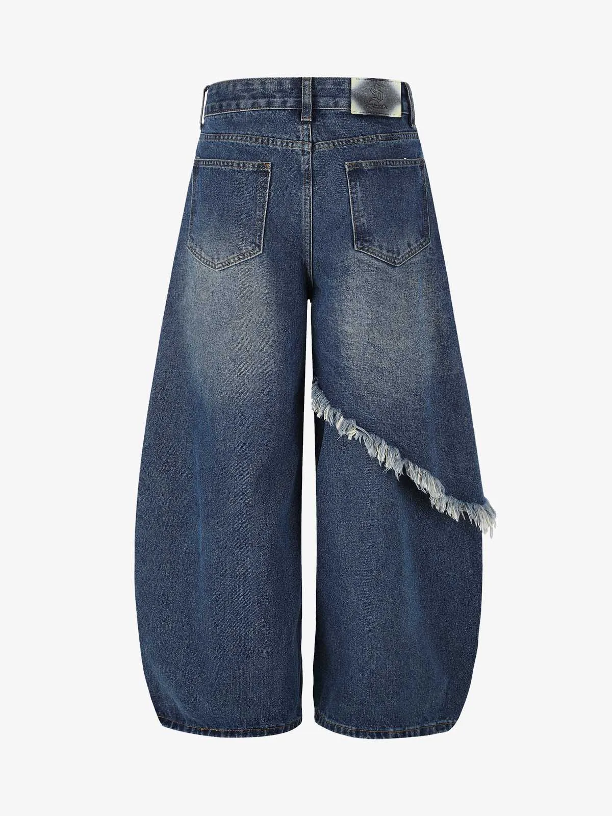 Layered Rhinestone Baggy Jeans sold by Thesupermade product image thumbnail 4