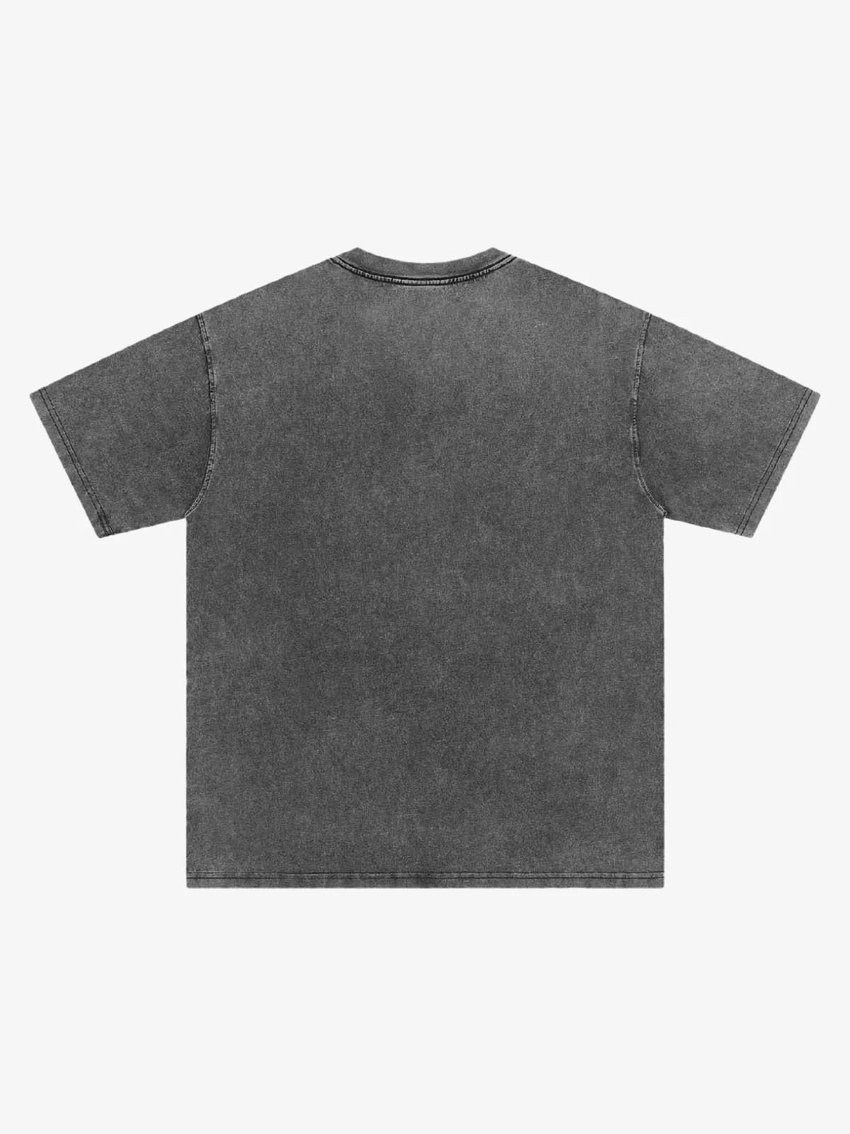 Washed Distressed Twin‑Graphic Tee sold by Thesupermade product image thumbnail 4