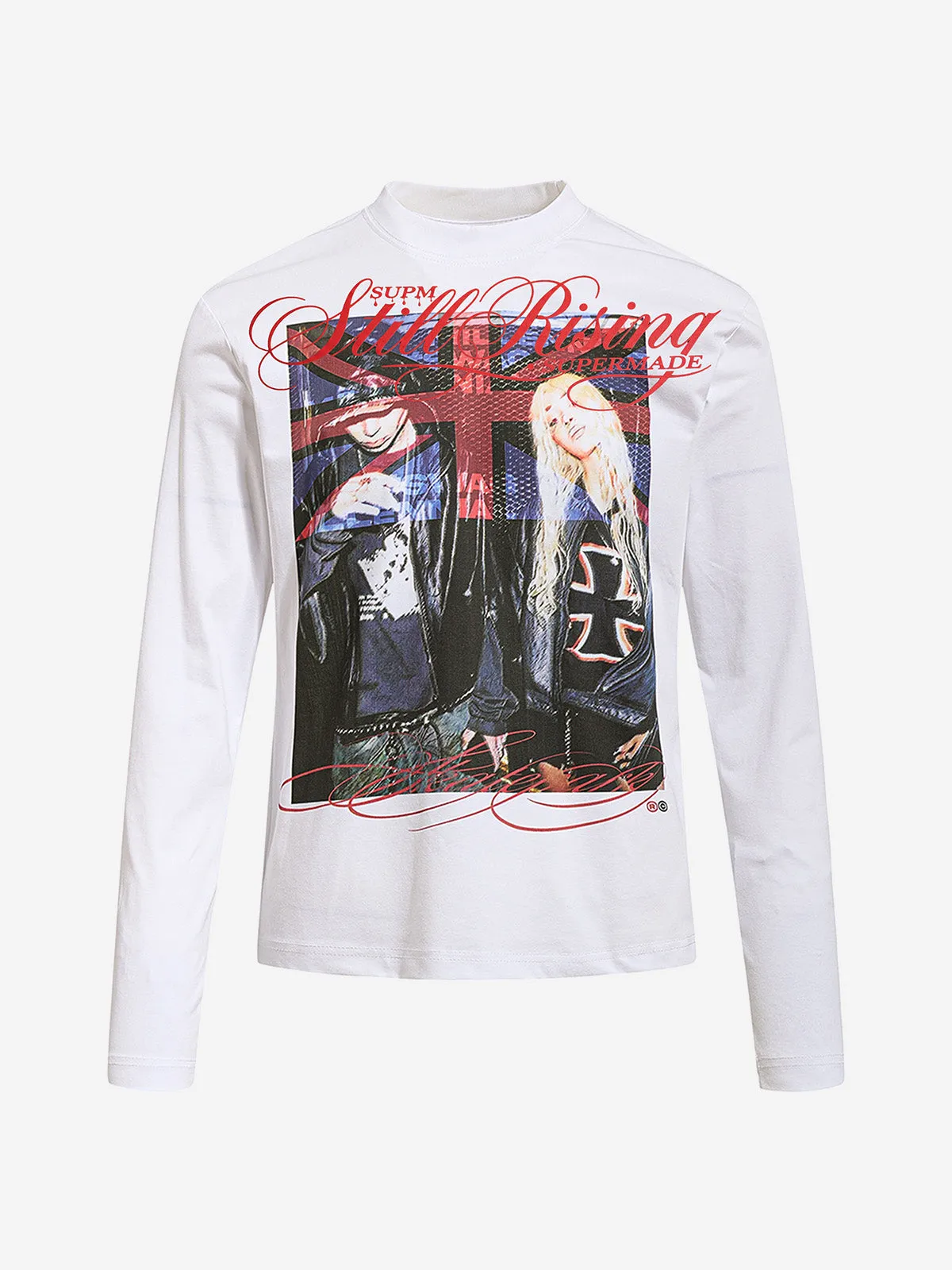 Union Jack Rock Band Graphic Long Sleeve Tee sold by Thesupermade product image thumbnail 3