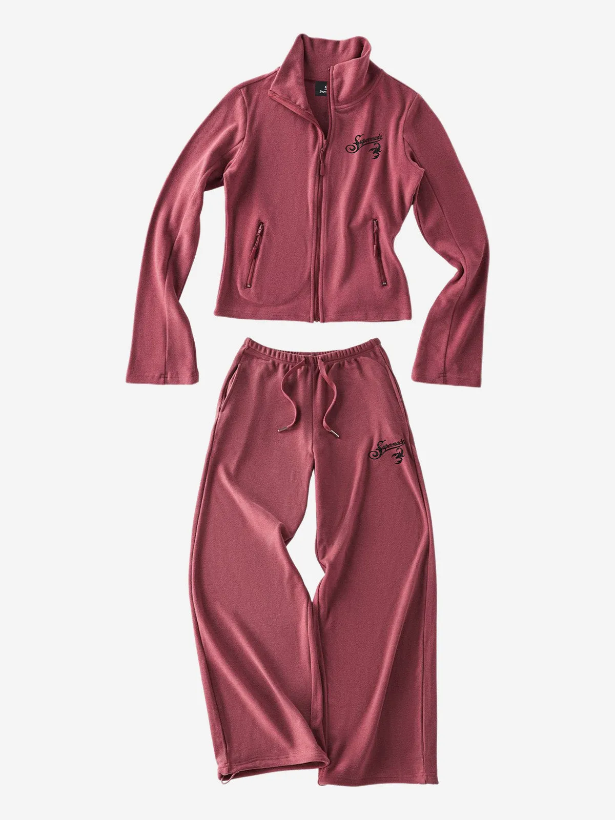 Logo Graphic Stand-Collar Slim-Fit Tracksuit sold by Thesupermade product image thumbnail 3