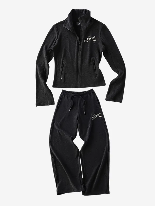 Logo Graphic Stand-Collar Slim-Fit Tracksuit made by Thesupermade