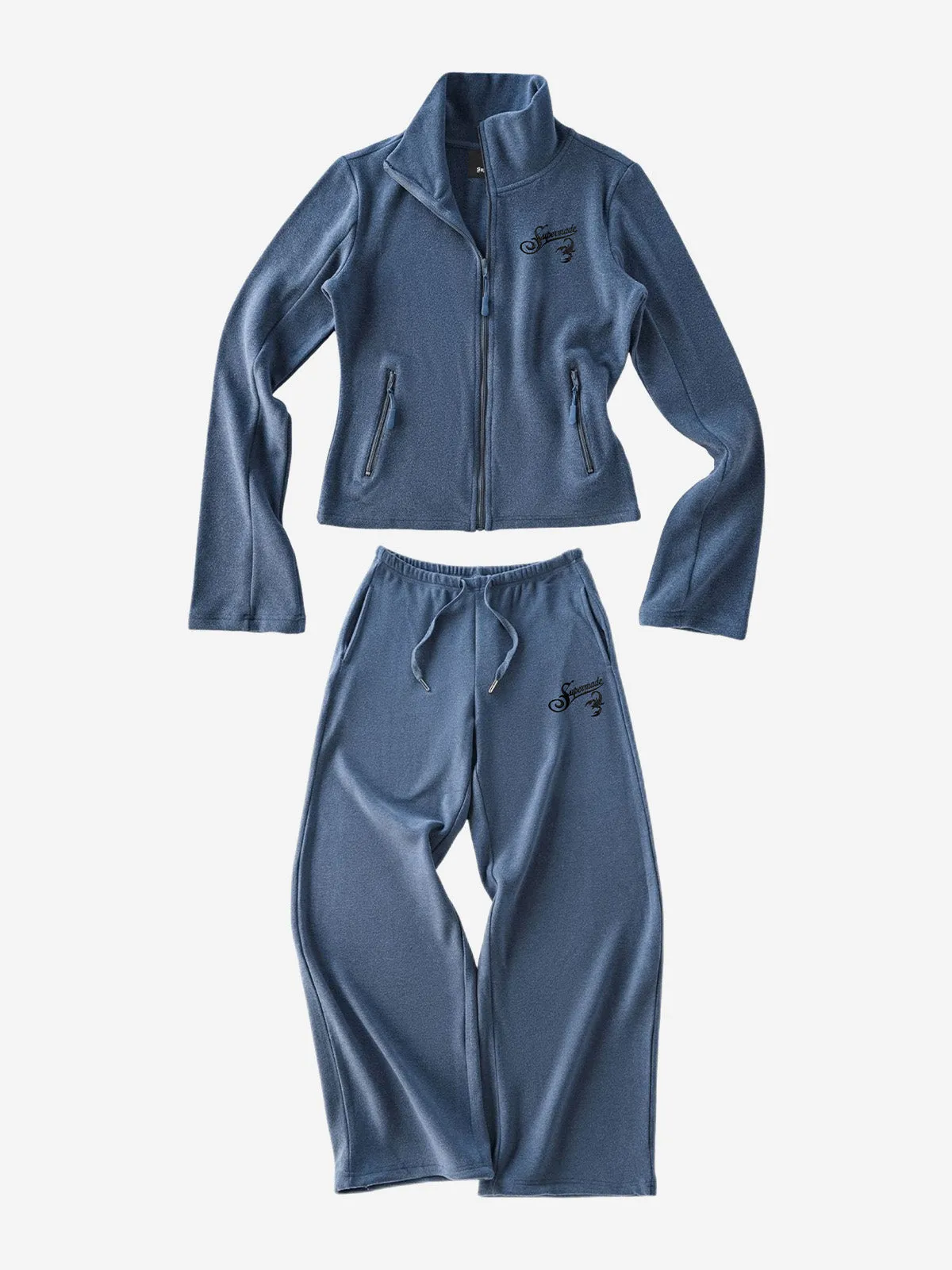 Logo Graphic Stand-Collar Slim-Fit Tracksuit sold by Thesupermade product image thumbnail 2
