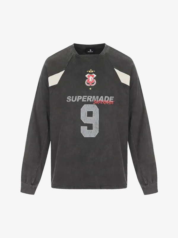 Digital Graphic Deconstructed Patchwork Long Sleeve Tee made by Thesupermade