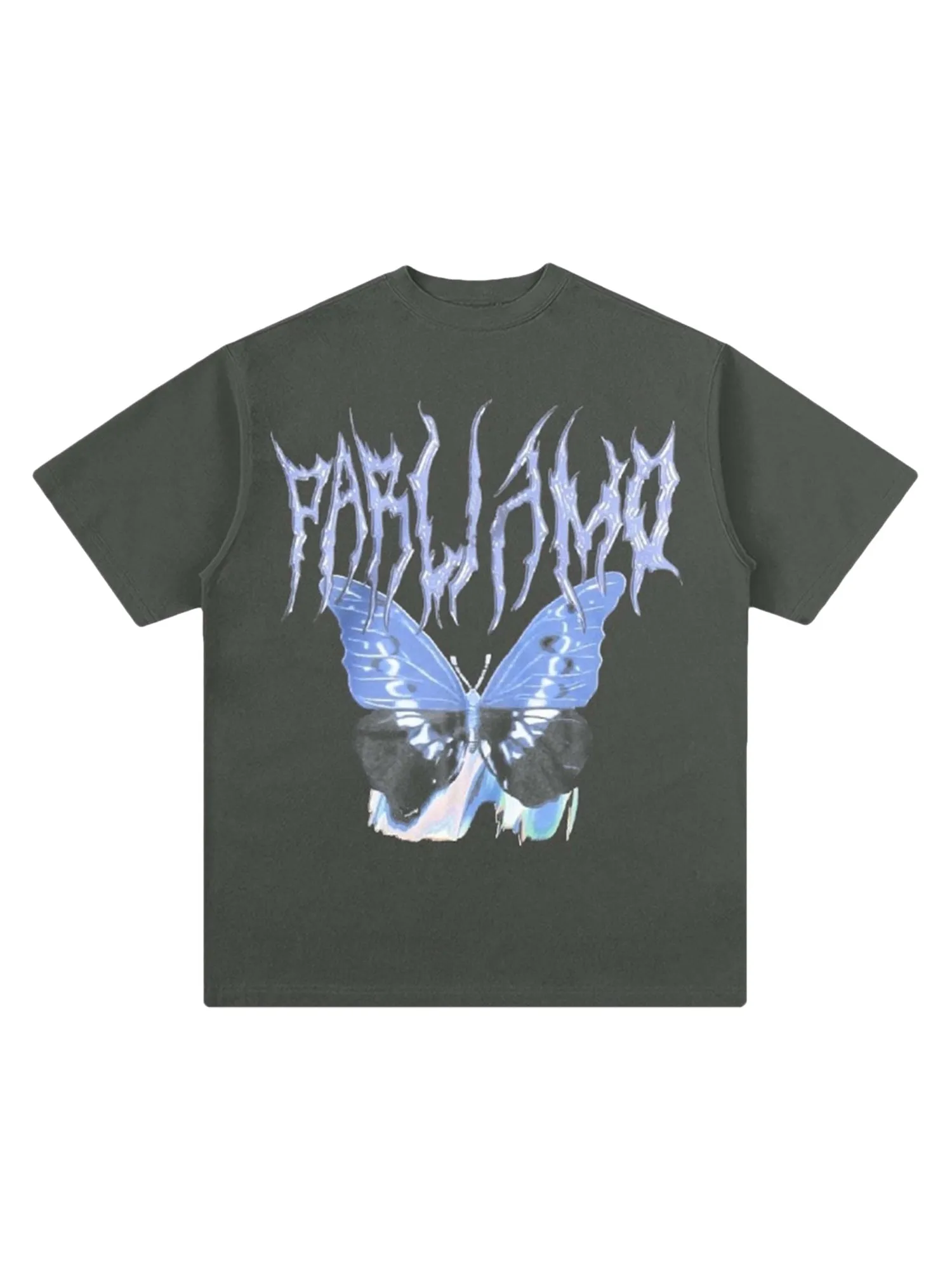 Thesupermade Vintage Butterfly Print Loose T-shirt sold by Thesupermade product image thumbnail 3