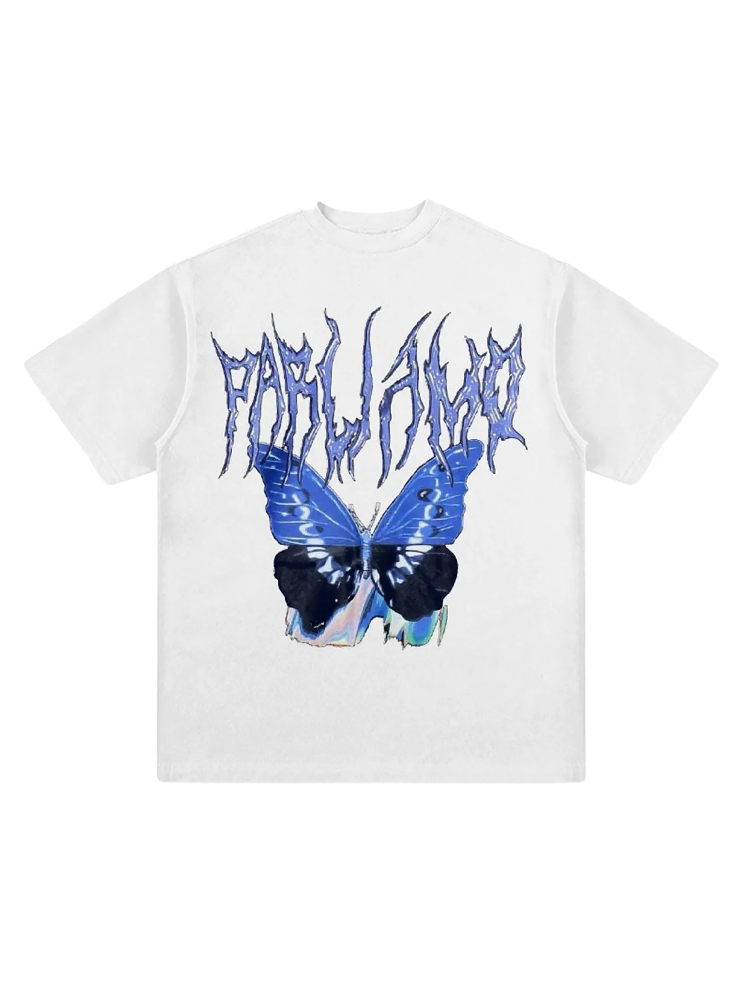 Thesupermade Vintage Butterfly Print Loose T-shirt sold by Thesupermade product image thumbnail 4