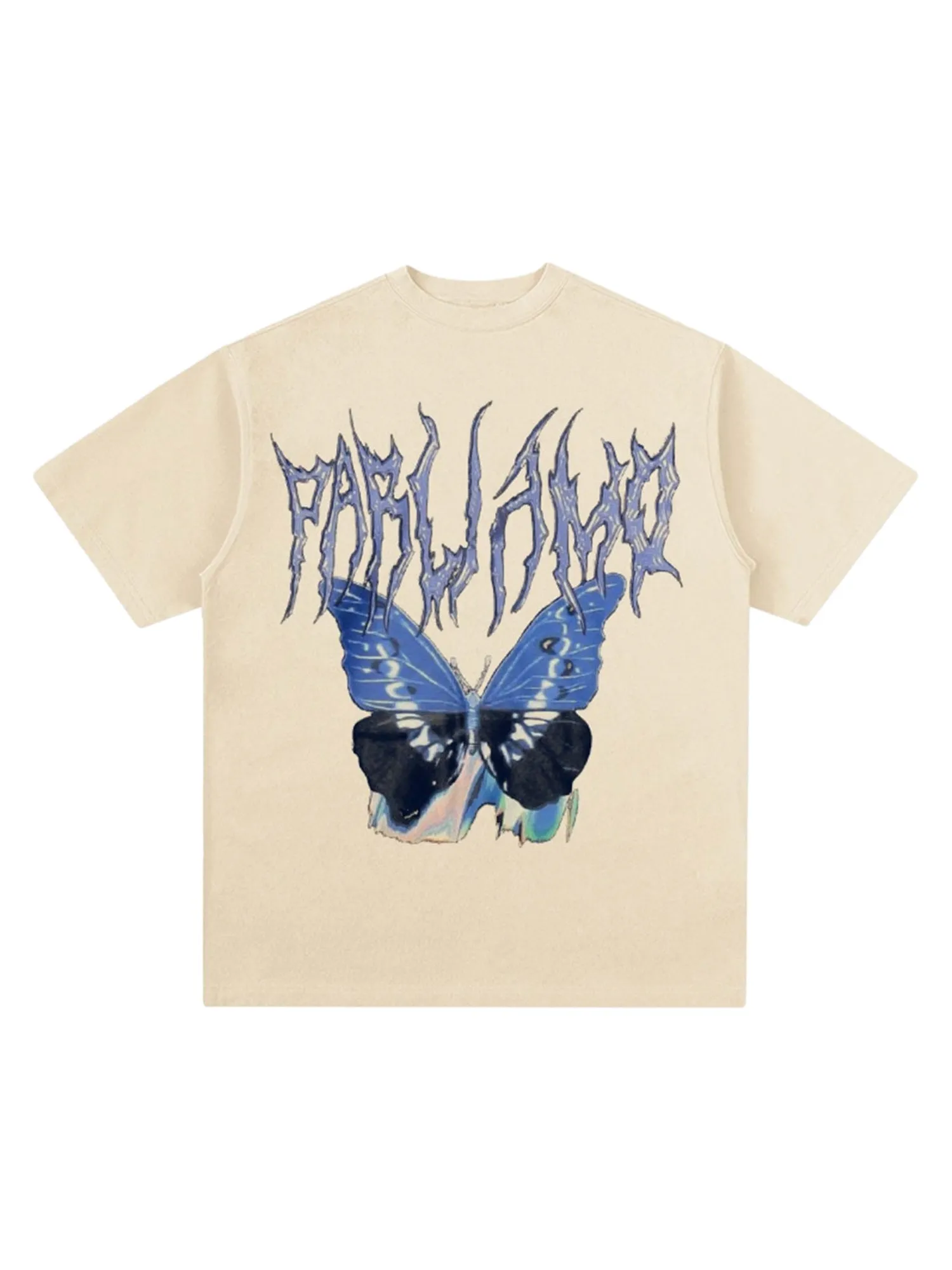 Thesupermade Vintage Butterfly Print Loose T-shirt sold by Thesupermade