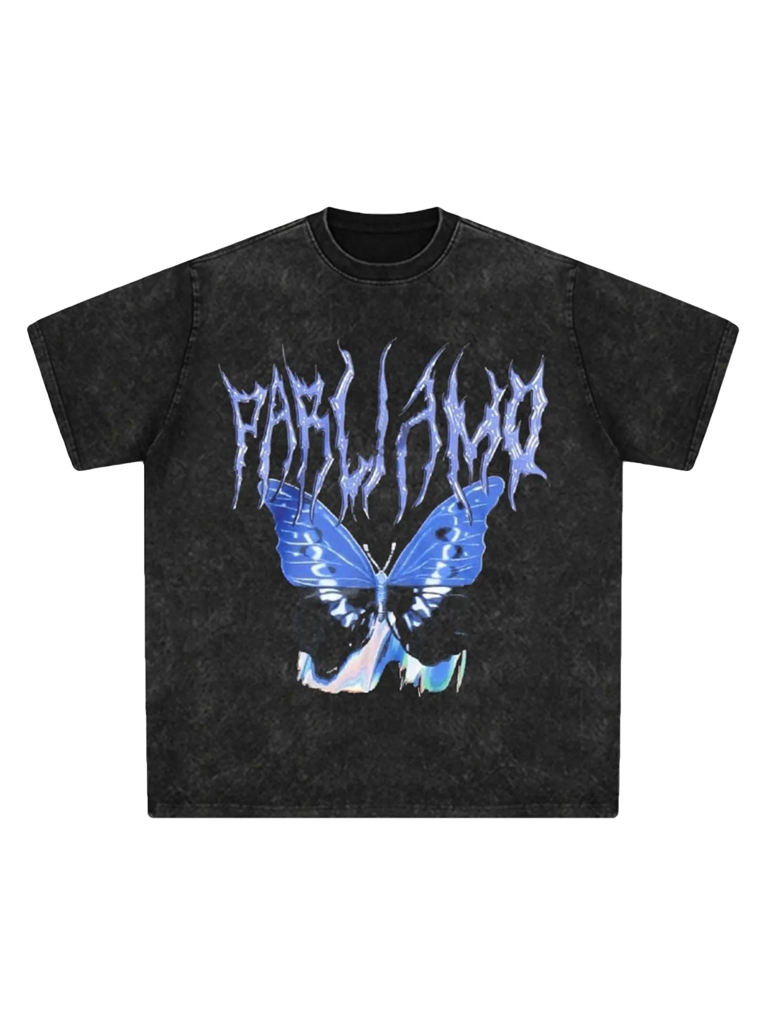 Thesupermade Vintage Butterfly Print Loose T-shirt sold by Thesupermade product image thumbnail 2