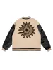 Thesupermade Flame Elements Letter Embroidery Baseball Jacket -1608 sold by Thesupermade