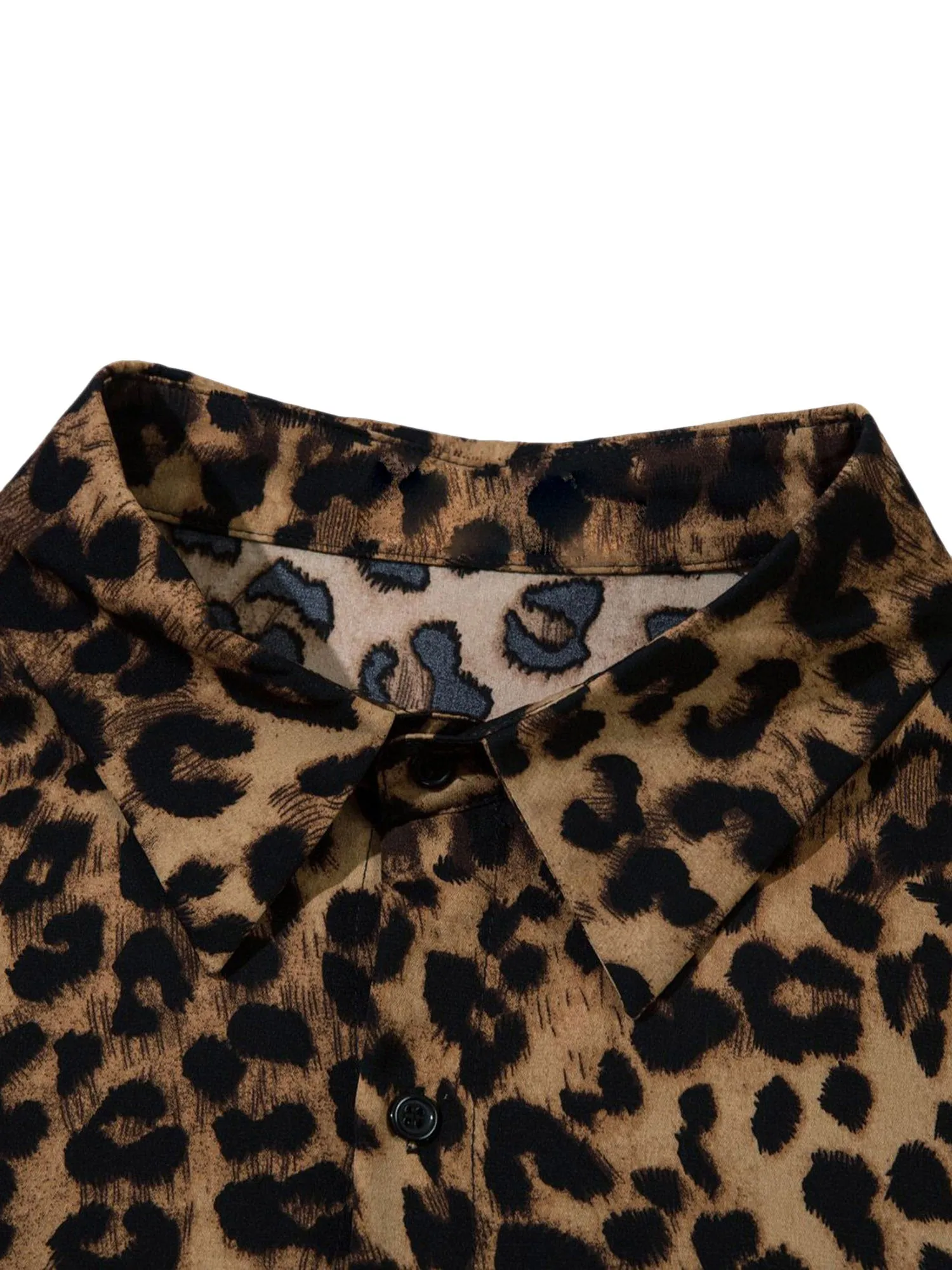 Vintage Wild Leopard Print Button-Up Shirt - 2017 sold by Thesupermade product image thumbnail 3