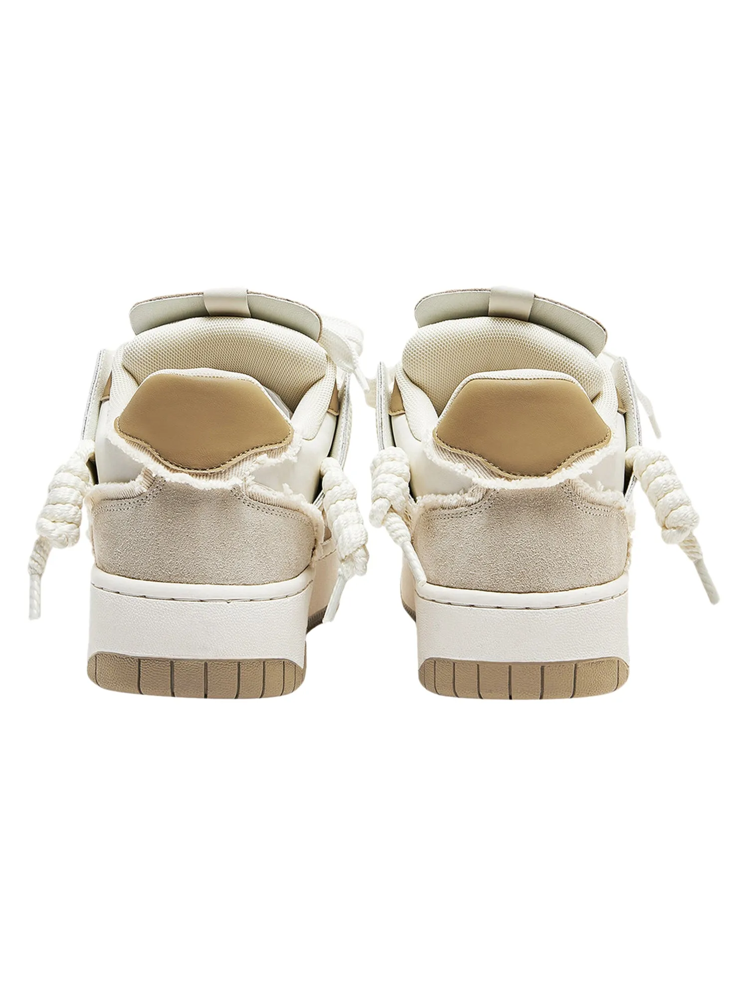Rubber Sole Contrast Color Destruction Tassel Sneakers - 2356 sold by Thesupermade product image thumbnail 3