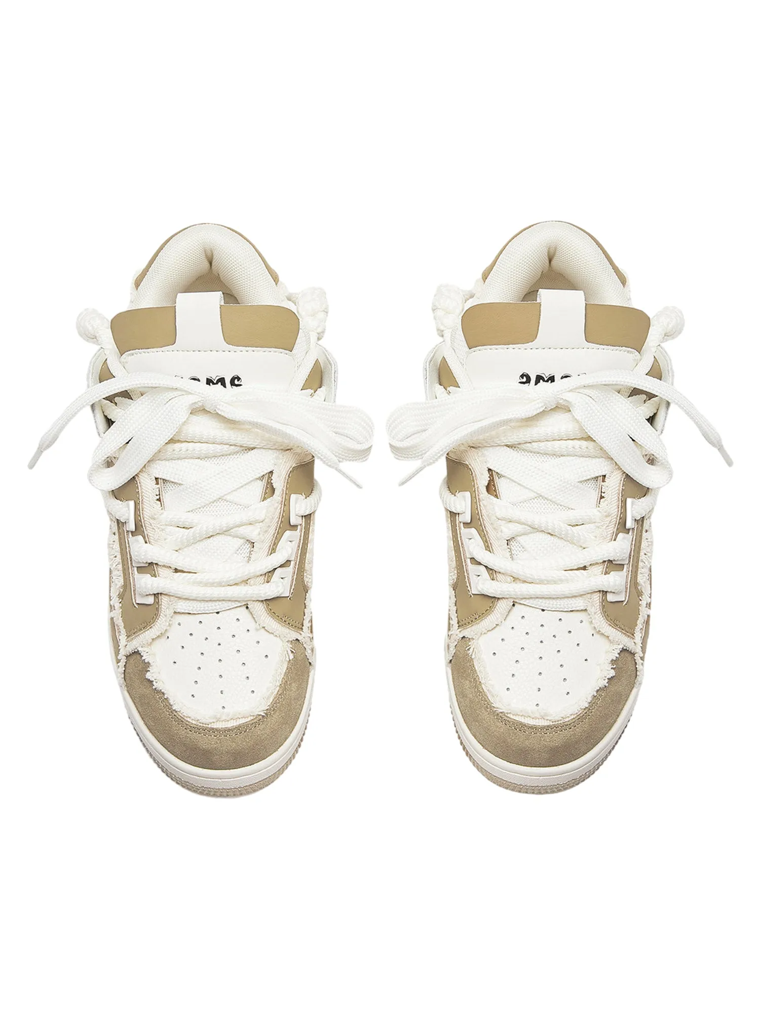 Rubber Sole Contrast Color Destruction Tassel Sneakers - 2356 sold by Thesupermade product image thumbnail 4