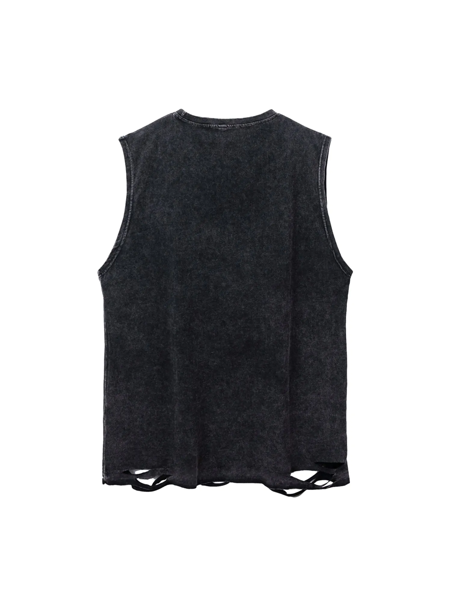 ThesupermadeVintage Metallic Phantom Letter Distressed Washed Vest - 2060 sold by Thesupermade product image thumbnail 2