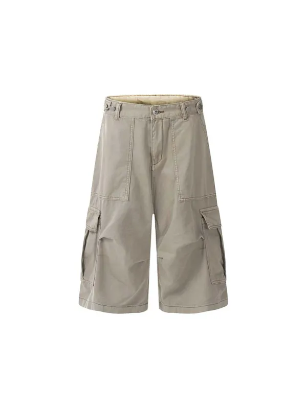 Thesupermade High Street Multi-pocket Workwear Casual Jorts sold by Thesupermade