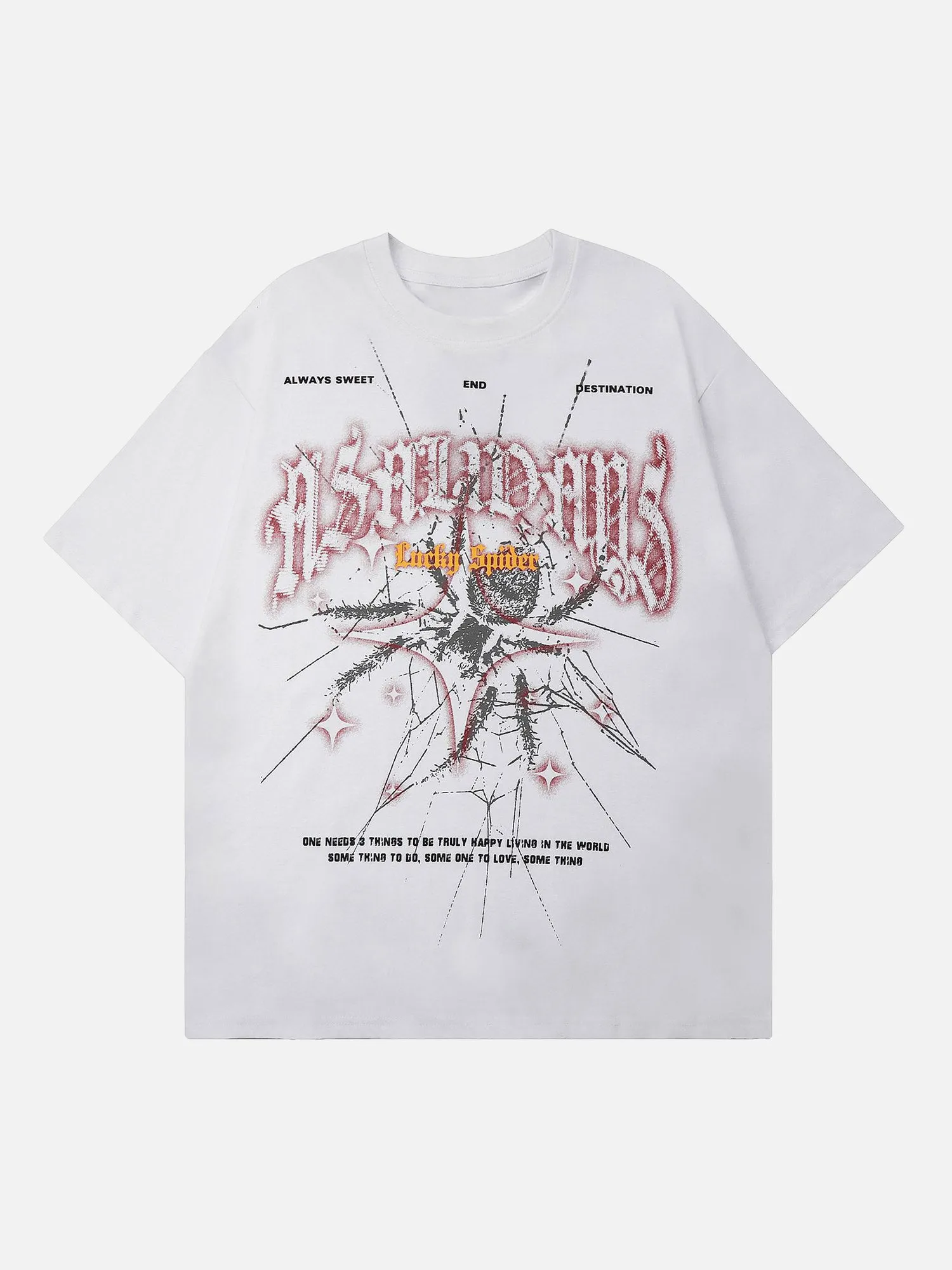 American Trendy Dark Spider Design Short-sleeved T-shirt sold by Thesupermade product image thumbnail 3