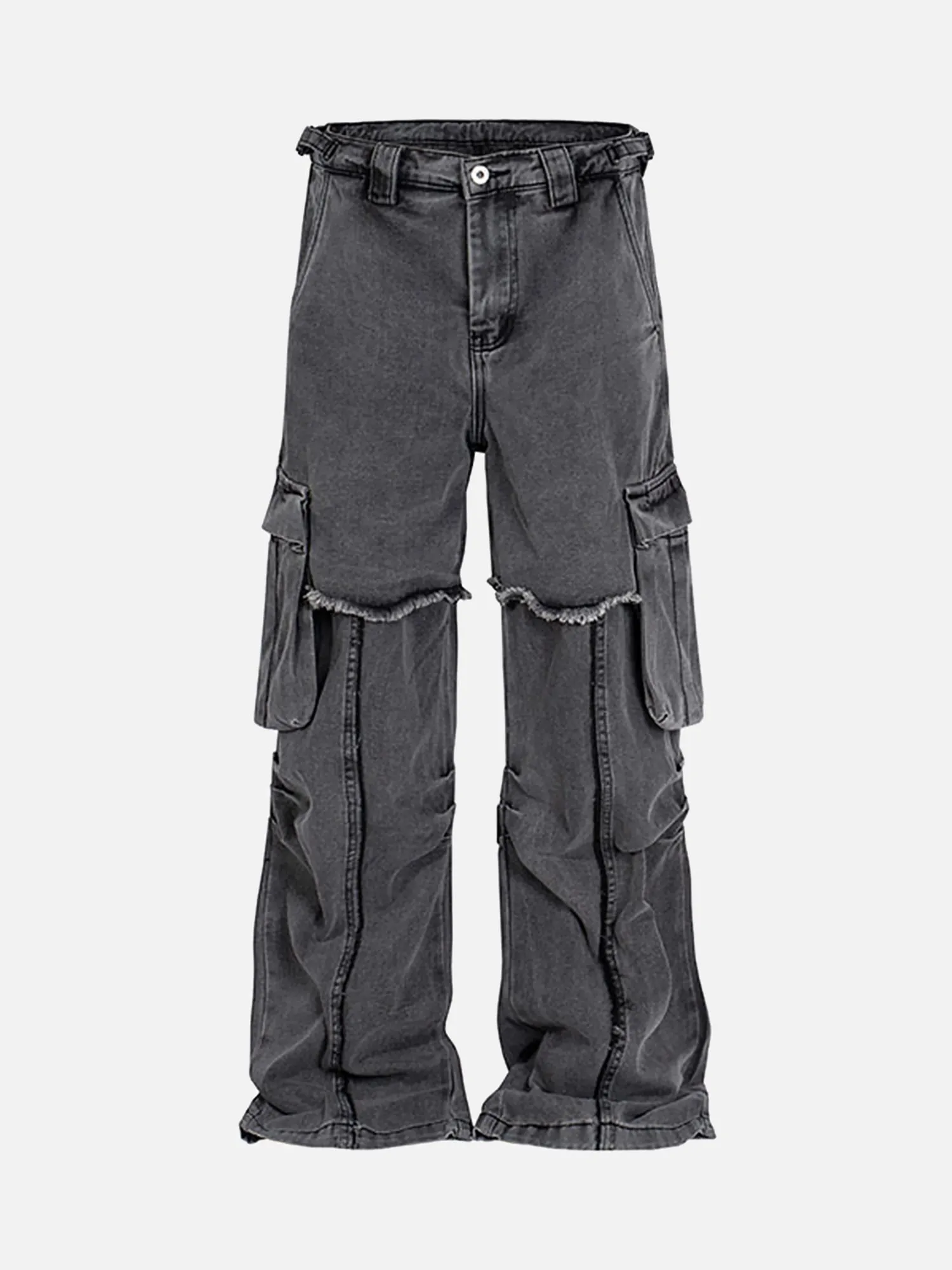 American High Street Irregular Niche Design Work Jeans - 2024 sold by Thesupermade