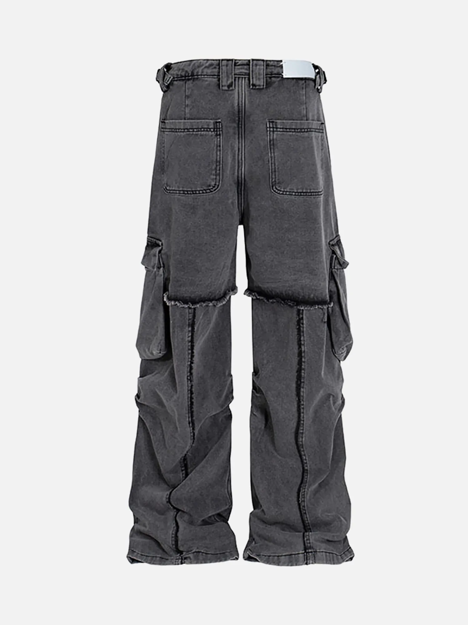 American High Street Irregular Niche Design Work Jeans - 2024 sold by Thesupermade product image thumbnail 3