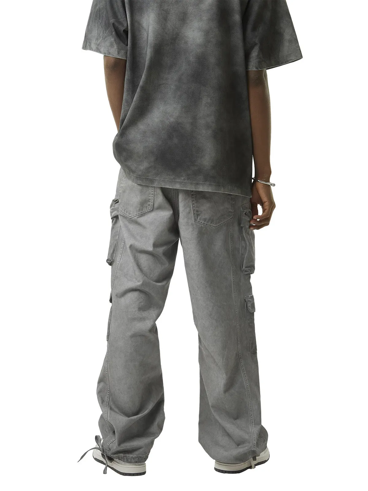 Thesupermade Vintage Wasteland Style Multi Pocket Work Pants sold by Thesupermade product image thumbnail 2