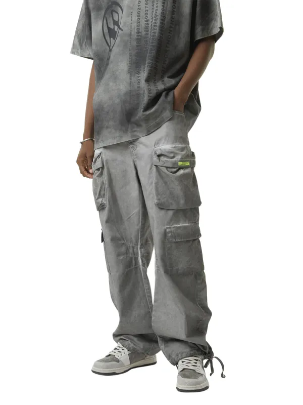 Thesupermade Vintage Wasteland Style Multi Pocket Work Pants sold by Thesupermade