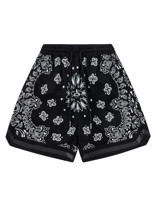 Thesupermade High Street Cashew Flower Casual Shorts sold by Thesupermade