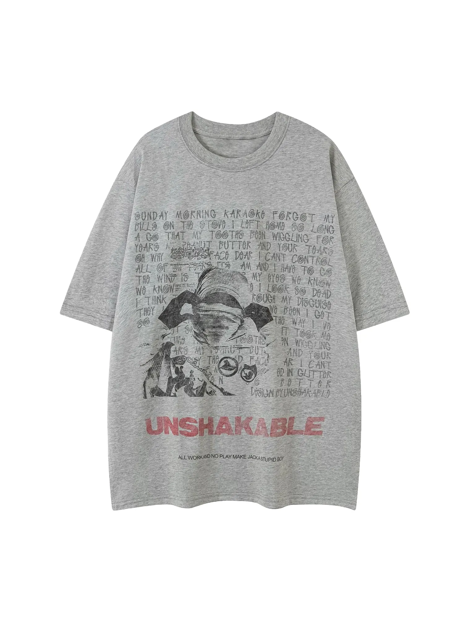 Thesupermade Simple Round Neck Interesting Pattern T-shirt sold by Thesupermade