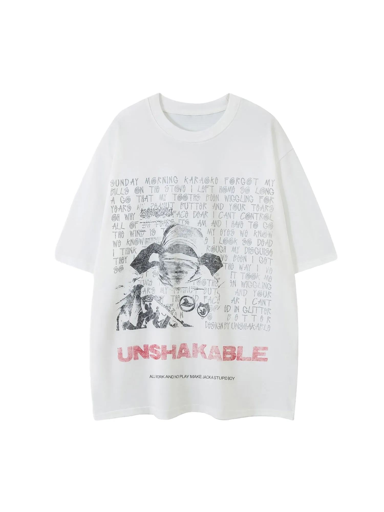 Thesupermade Simple Round Neck Interesting Pattern T-shirt sold by Thesupermade product image thumbnail 2