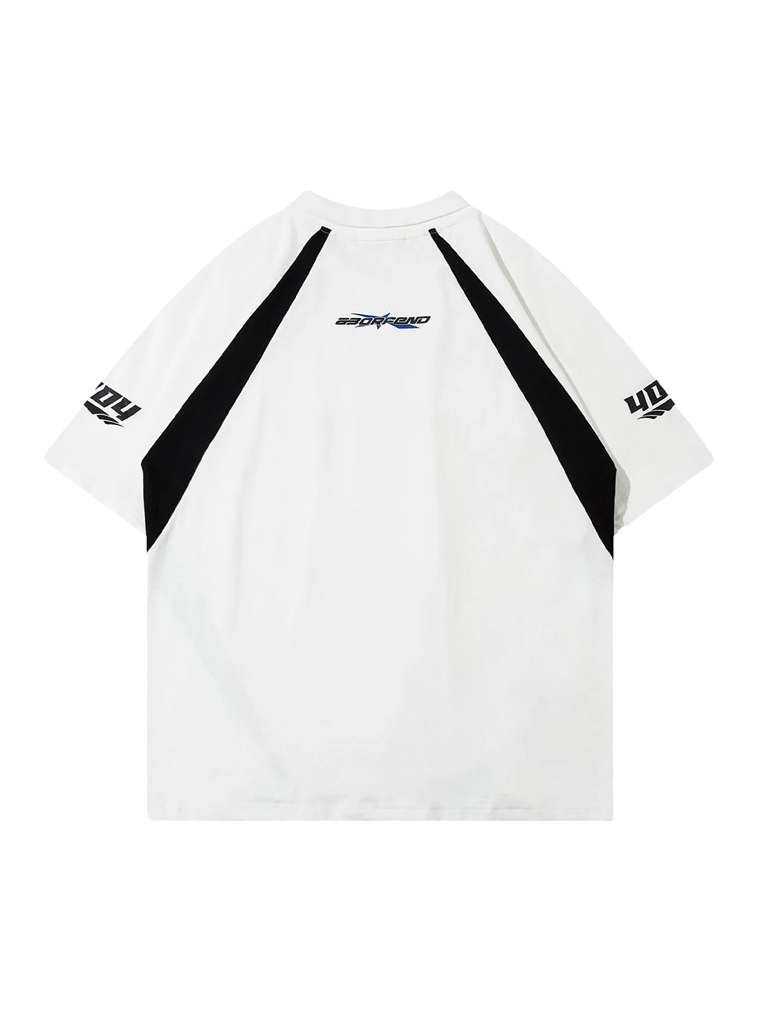 Thesupermade American Patchwork Vintage Lapel T-shirt sold by Thesupermade product image thumbnail 4