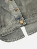 Thesupermade American Street Fashion Heavy Industry Washed Denim Jacket sold by Thesupermade